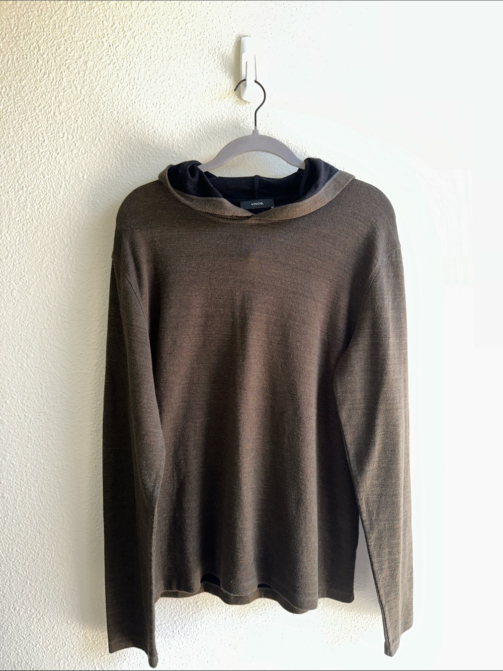 Vince | Brown Crewneck Lightweight Sweater | Mens L